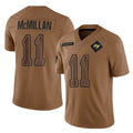 Rebec TB.Buccaneers #11 Jalen McMillan Player Brown Limited Salute To Service Home Game Stitched Jerseys
