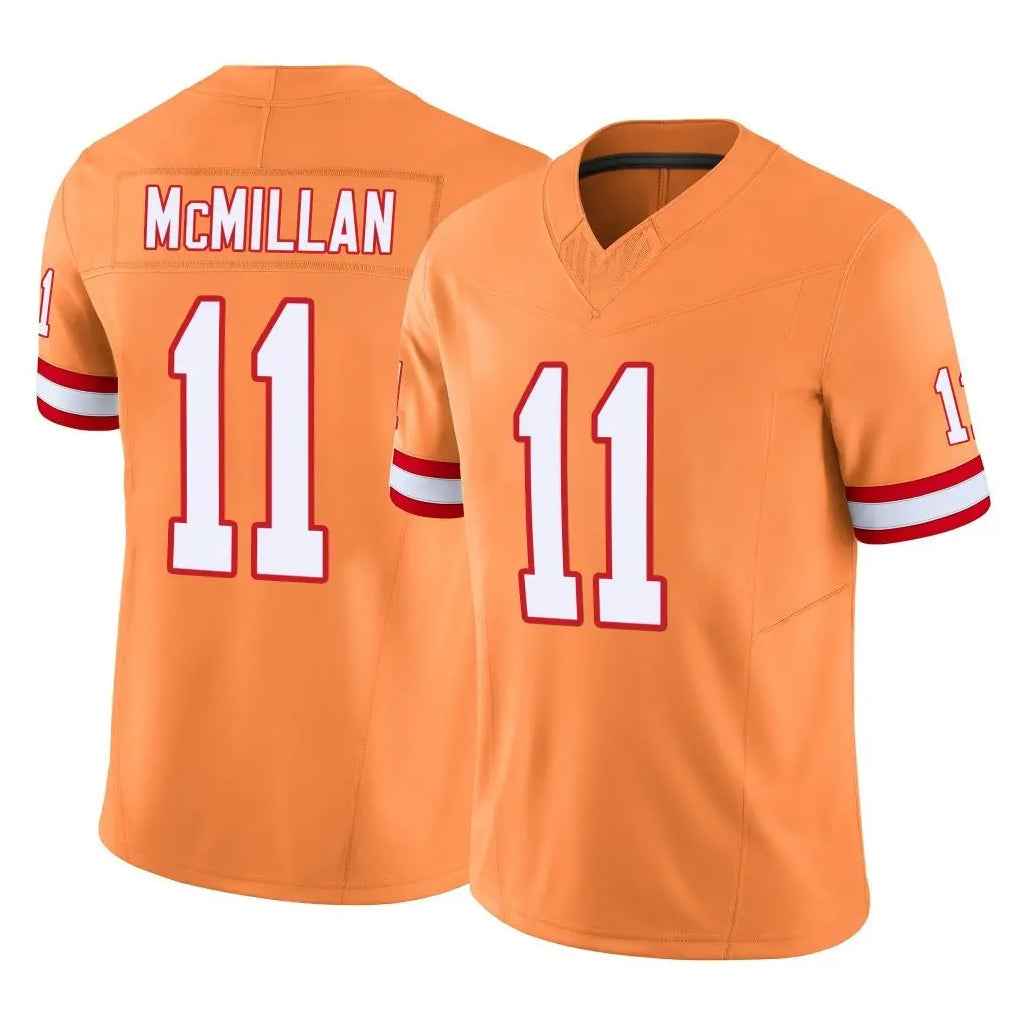 Rebec TB.Buccaneers #11 Jalen McMillan Player Orange Limited Vapor F.U.S.E. Home Game Stitched Jerseys