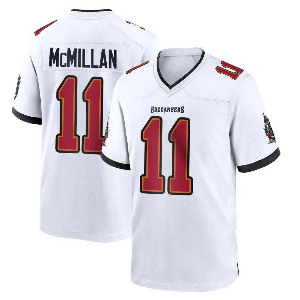 Rebec TB.Buccaneers #11 Jalen McMillan Player White Home Game Stitched Jerseys