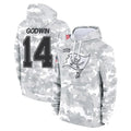 Rebec TB.Buccaneers #14 Chris Godwin Jr. Player Arctic Camo Limited Salute to Service Pullover Hoodies Game Stitched Jerseys