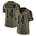 Rebec TB.Buccaneers #14 Chris Godwin Jr. Player Olive Salute To Service Limited Game Stitched Jerseys