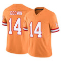 Rebec TB.Buccaneers #14 Chris Godwin Jr. Player Orange Limited Vapor F.U.S.E. Home Game Stitched Jerseys
