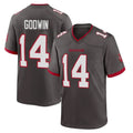 Rebec TB.Buccaneers #14 Chris Godwin Jr. Player Pewter Alternate Home Game Stitched Jerseys