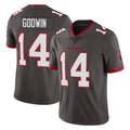 Rebec TB.Buccaneers #14 Chris Godwin Jr. Player Pewter Limited Alternate Vapor Home Game Stitched Jerseys
