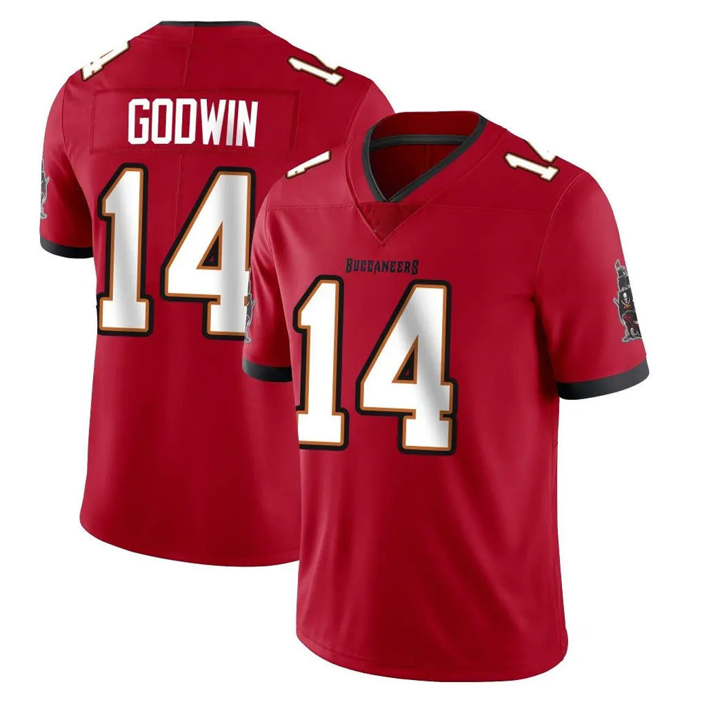 Rebec TB.Buccaneers #14 Chris Godwin Jr. Player Red Limited Vapor F.U.S.E. Home Game Stitched Jerseys