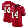Rebec TB.Buccaneers #14 Chris Godwin Jr. Player Red Limited Vapor F.U.S.E. Home Game Stitched Jerseys