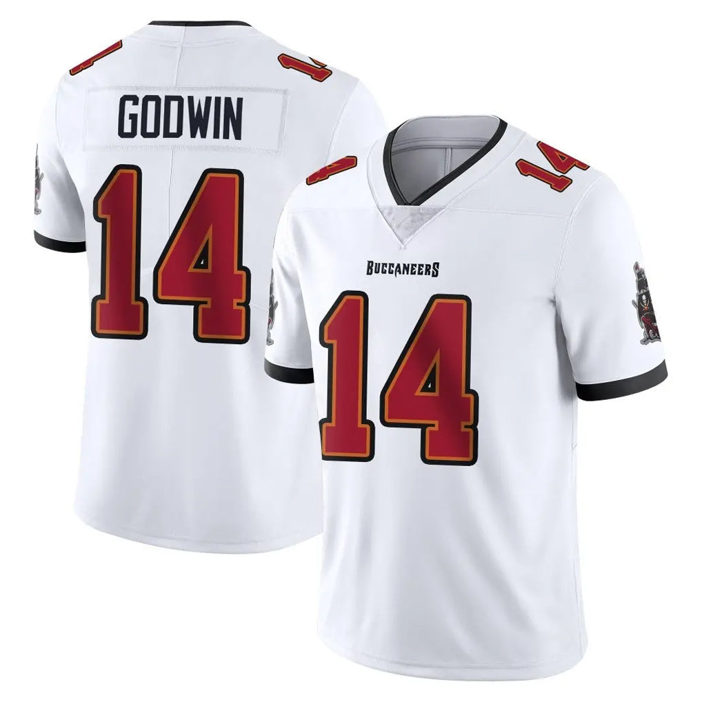 Rebec TB.Buccaneers #14 Chris Godwin Jr. Player White Limited Vapor Untouchable Home Game Stitched Jerseys