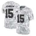 Rebec TB.Buccaneers #15 Tez Johnson Player Arctic Camo Limited Salute To Service Home Game Stitched Jerseys