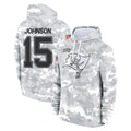 Rebec TB.Buccaneers #15 Tez Johnson Player Arctic Camo Limited Salute to Service Pullover Hoodies Game Stitched Jerseys