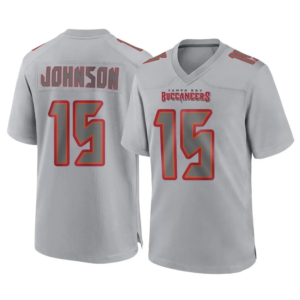 Rebec TB.Buccaneers #15 Tez Johnson Player Gray Atmosphere Fashion Home Game Stitched Jerseys