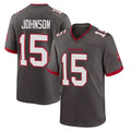 Rebec TB.Buccaneers #15 Tez Johnson Player Pewter Alternate Home Game Stitched Jerseys