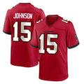 Rebec TB.Buccaneers #15 Tez Johnson Player Red Home Game Stitched Jerseys