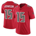 Rebec TB.Buccaneers #15 Tez Johnson Player Red Limited Color Rush Home Game Stitched Jerseys