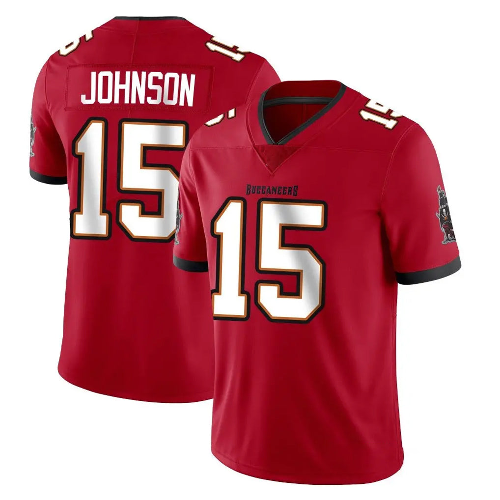 Rebec TB.Buccaneers #15 Tez Johnson Player Red Limited Vapor Home Game Stitched Jerseys