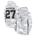 Rebec TB.Buccaneers #27 Zyon McCollum Player Arctic Camo Limited Salute to Service Pullover Hoodies Game Stitched Jerseys