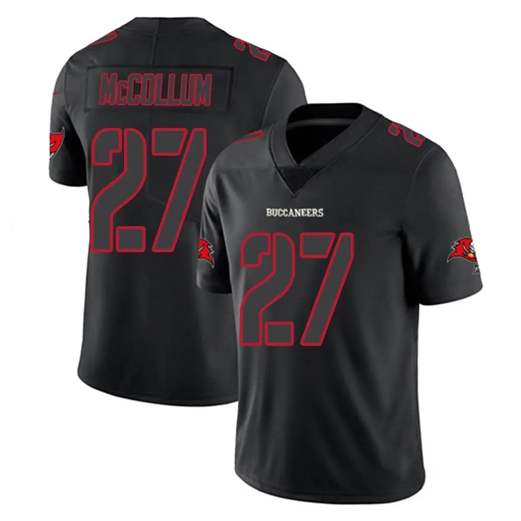 Rebec TB.Buccaneers #27 Zyon McCollum Player Black Impact Limited Home Game Stitched Jerseys