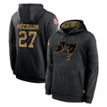 Rebec TB.Buccaneers #27 Zyon McCollum Player Black Salute to Service Sideline Performance Pullover Hoodies Home Game Stitched Jerseys