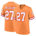 Rebec TB.Buccaneers #27 Zyon McCollum Player Orange Throwback Home Game Stitched Jerseys