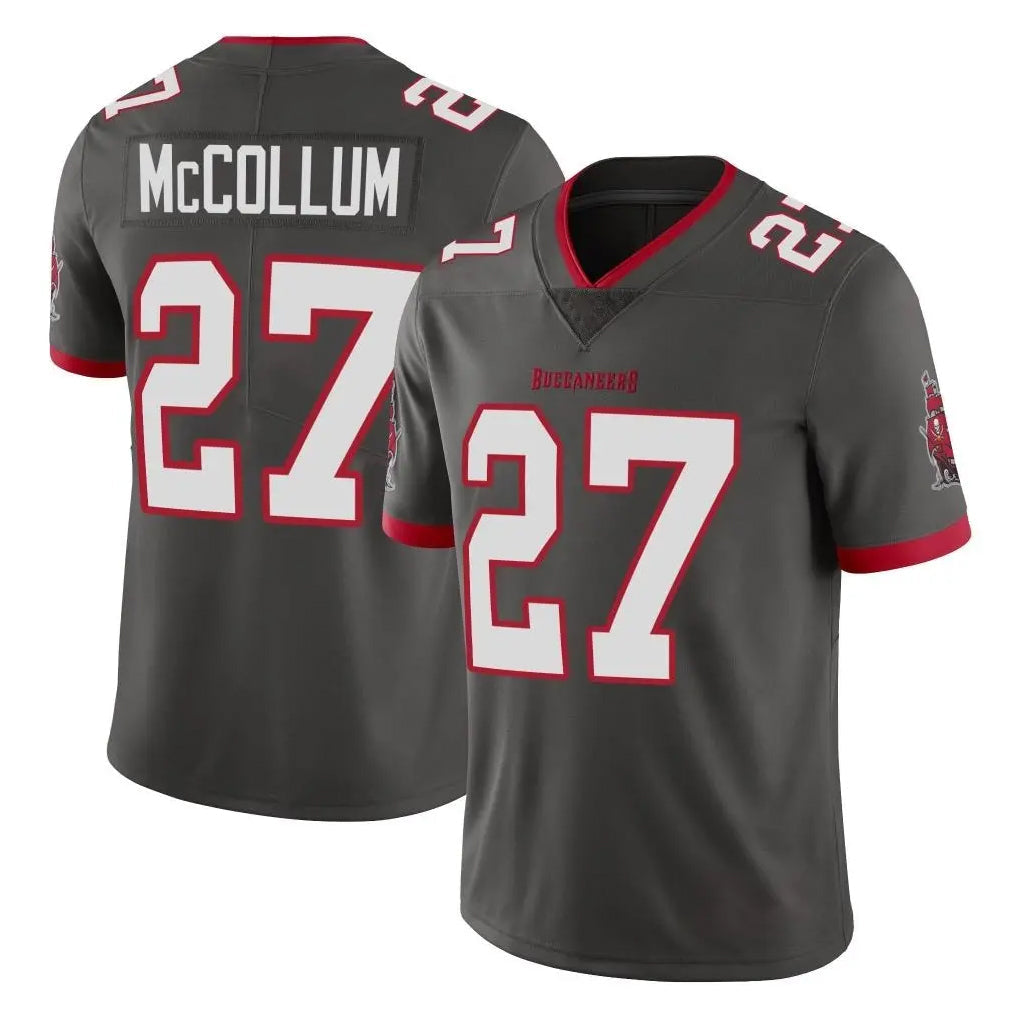 Rebec TB.Buccaneers #27 Zyon McCollum Player Pewter Limited Alternate Vapor Home Game Stitched Jerseys