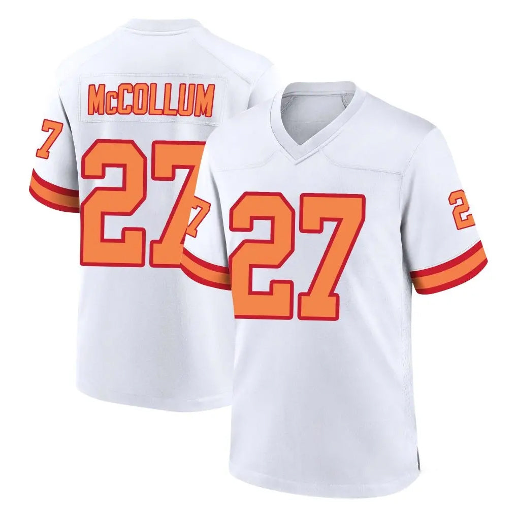 Rebec TB.Buccaneers #27 Zyon McCollum Player White '76 Home Game Stitched Jerseys