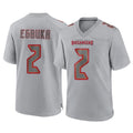 Rebec TB.Buccaneers #2 Emeka Egbuka Player Gray Atmosphere Fashion Home Game Stitched Jerseys