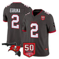 Rebec TB.Buccaneers #2 Emeka Egbuka Player Pewter Limited 2026 Season Vapor F.U.S.E. Home Game Stitched Jerseys