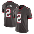 Rebec TB.Buccaneers #2 Emeka Egbuka Player Pewter Limited Alternate Vapor Home Game Stitched Jerseys