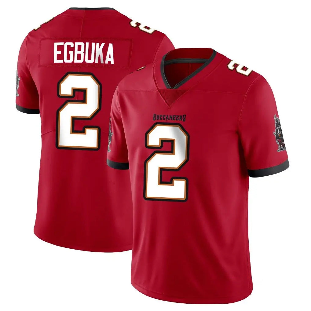 Rebec TB.Buccaneers #2 Emeka Egbuka Player Red Limited Vapor Home Game Stitched Jerseys
