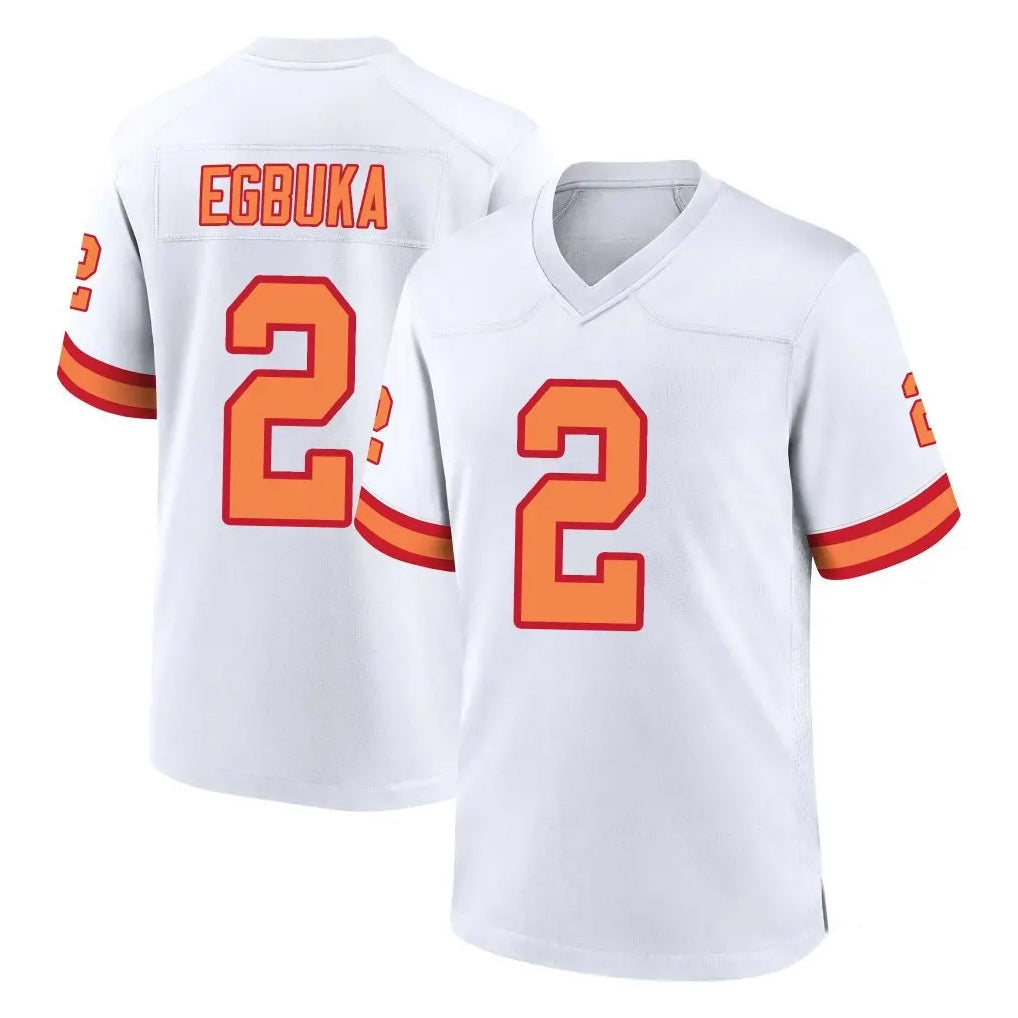 Rebec TB.Buccaneers #2 Emeka Egbuka Player White '76 Home Game Stitched Jerseys