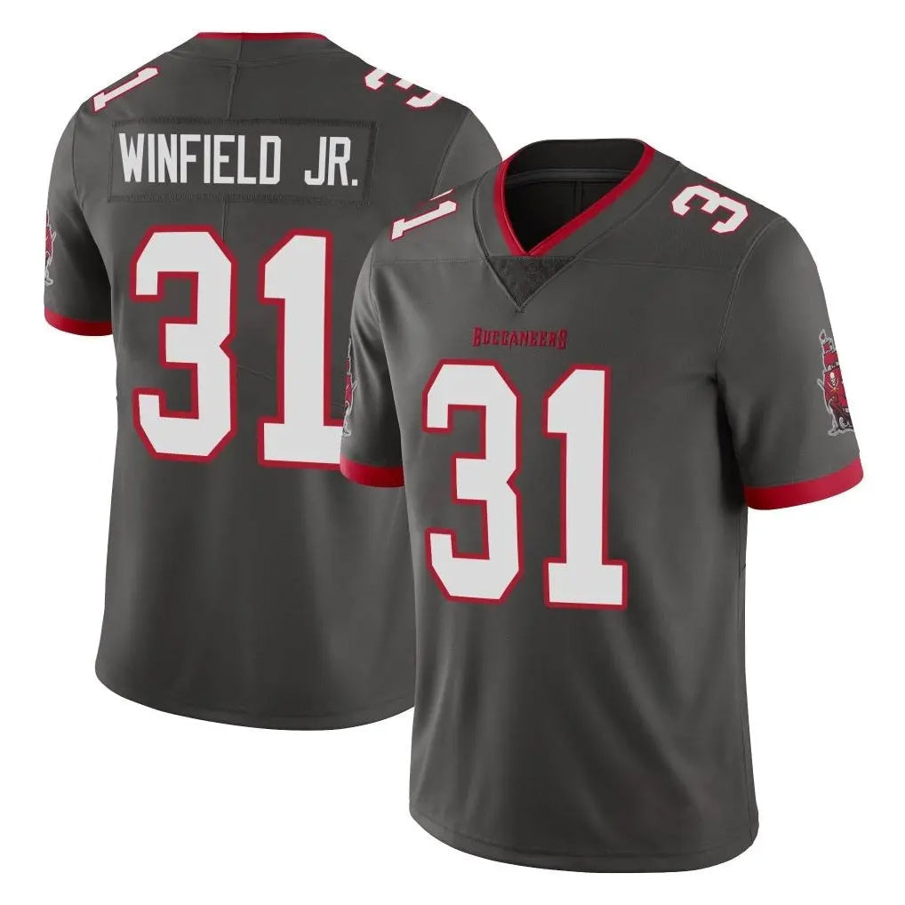 Rebec TB.Buccaneers #31 Antoine Winfield Jr. Player Pewter Limited Alternate Vapor Home Game Stitched Jerseys