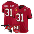 Rebec TB.Buccaneers #31 Antoine Winfield Jr. Player Red Limited Color Rush Home Game Stitched Jerseys