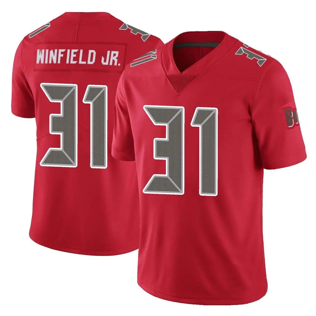 Rebec TB.Buccaneers #31 Antoine Winfield Jr. Player Red Limited Color Rush Home Game Stitched Jerseys