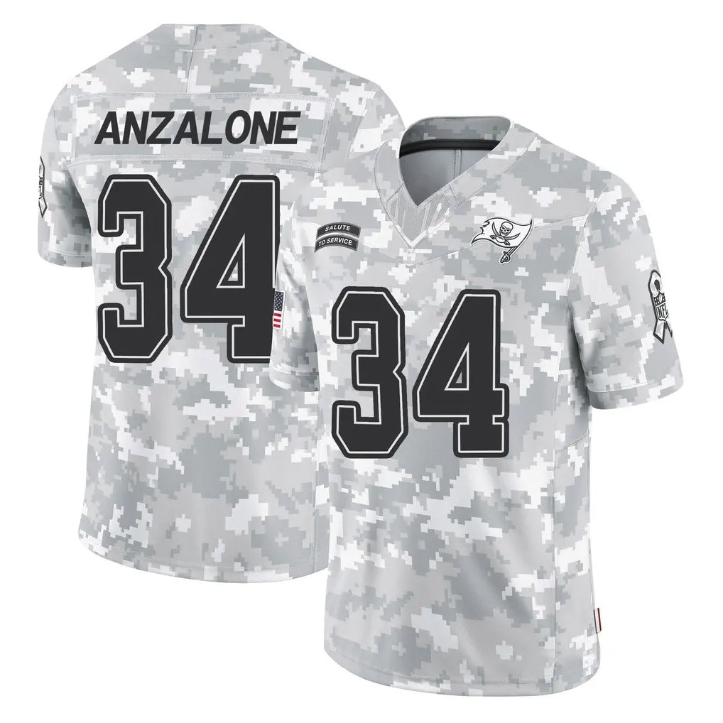Rebec TB.Buccaneers #34 Alex Anzalone Player Arctic Camo Limited Salute To Service Home Game Stitched Jerseys