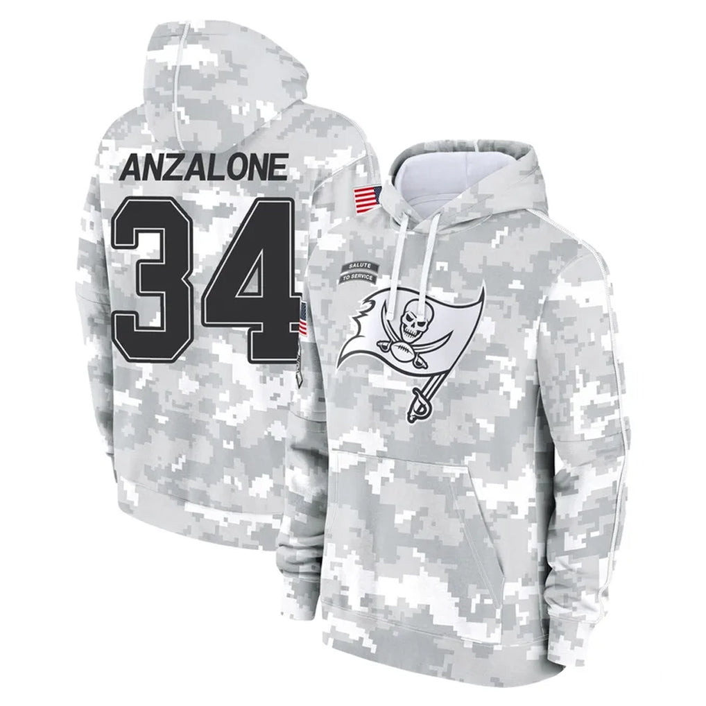 Rebec TB.Buccaneers #34 Alex Anzalone Player Arctic Camo Limited Salute to Service Pullover Hoodies Game Stitched Jerseys