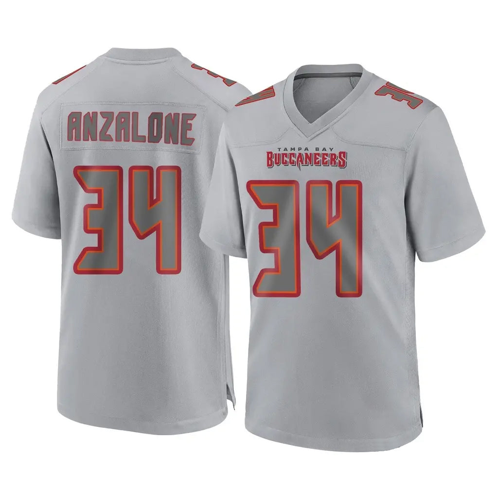 Rebec TB.Buccaneers #34 Alex Anzalone Player Gray Atmosphere Fashion Home Game Stitched Jerseys