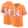 Rebec TB.Buccaneers #34 Alex Anzalone Player Orange Throwback Home Game Stitched Jerseys