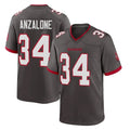 Rebec TB.Buccaneers #34 Alex Anzalone Player Pewter Alternate Home Game Stitched Jerseys