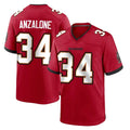 Rebec TB.Buccaneers #34 Alex Anzalone Player Red Home Game Stitched Jerseys
