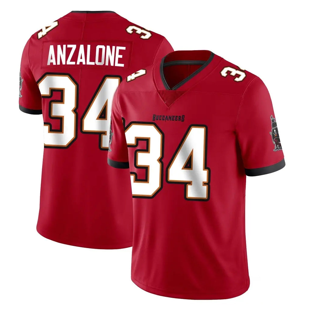 Rebec TB.Buccaneers #34 Alex Anzalone Player Red Limited Vapor Home Game Stitched Jerseys