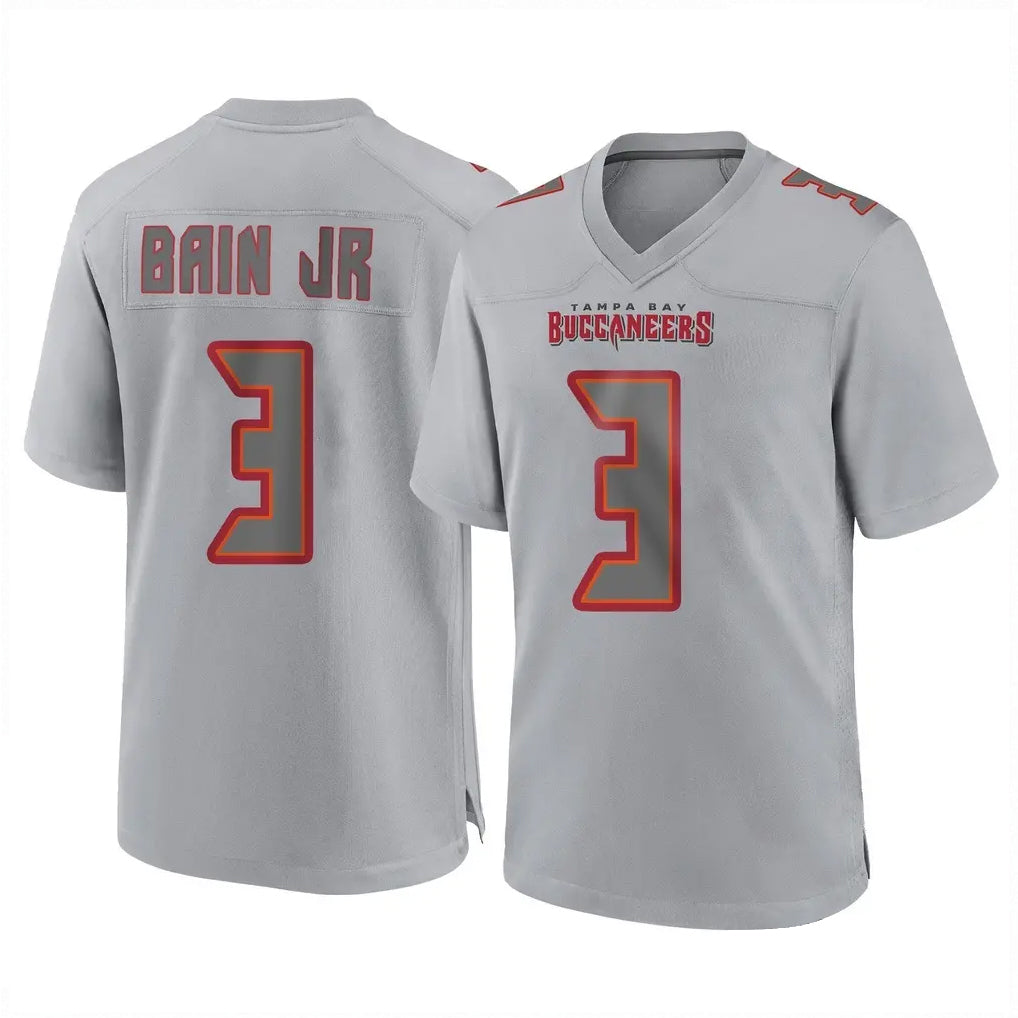Rebec TB.Buccaneers #3 Rueben Bain Jr. Player Gray Atmosphere Fashion Home Game Stitched Jerseys
