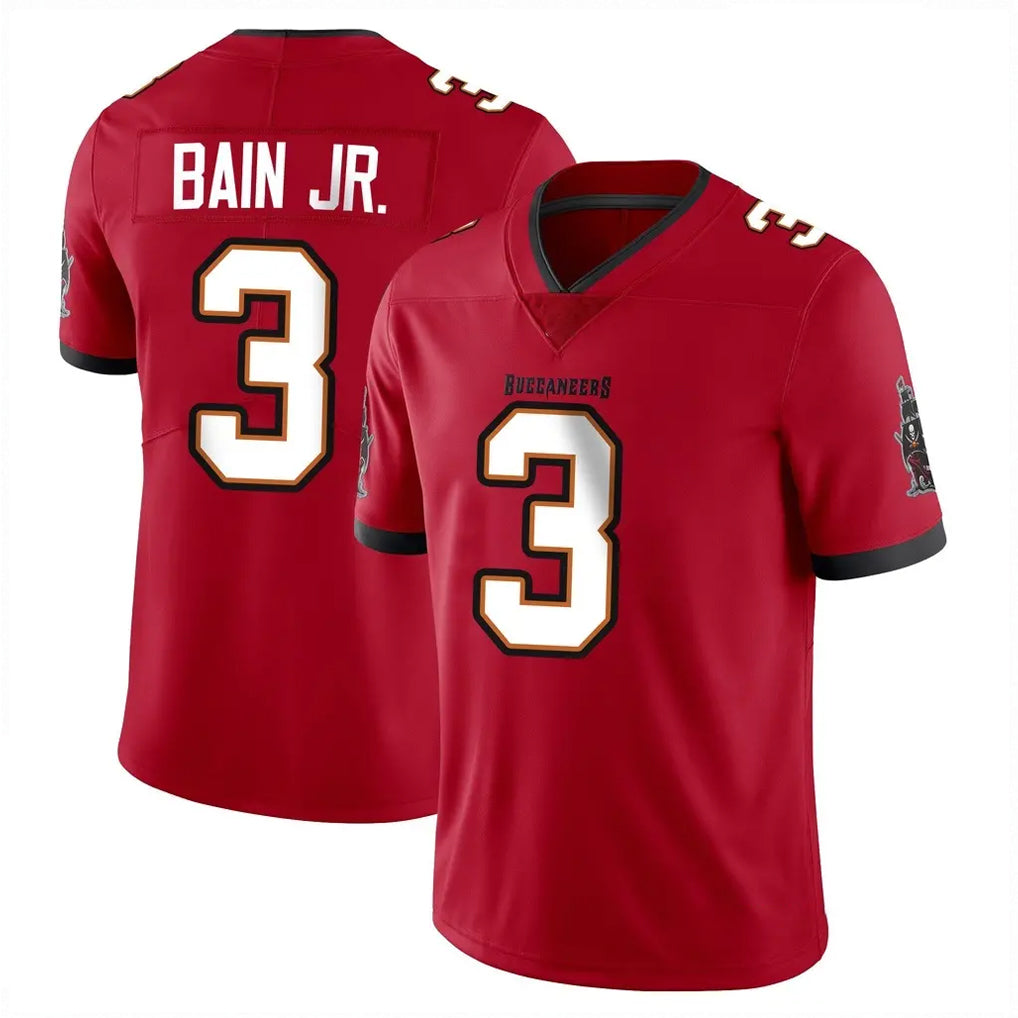 Rebec TB.Buccaneers #3 Rueben Bain Jr. Player Red Limited Vapor F.U.S.E. Home Game Stitched Jerseys