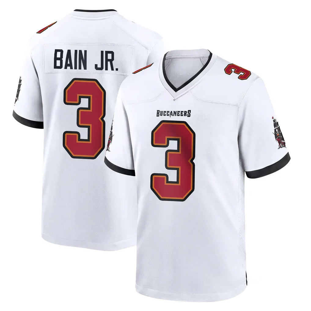 Rebec TB.Buccaneers #3 Rueben Bain Jr. Player White Home Game Stitched Jerseys