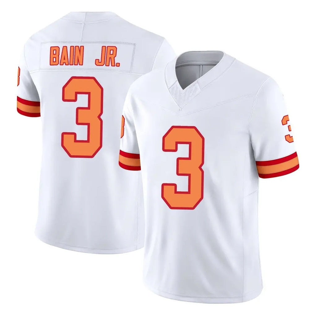 Rebec TB.Buccaneers #3 Rueben Bain Jr. Player White Limited '76 Vapor F.U.S.E. Home Game Stitched Jerseys