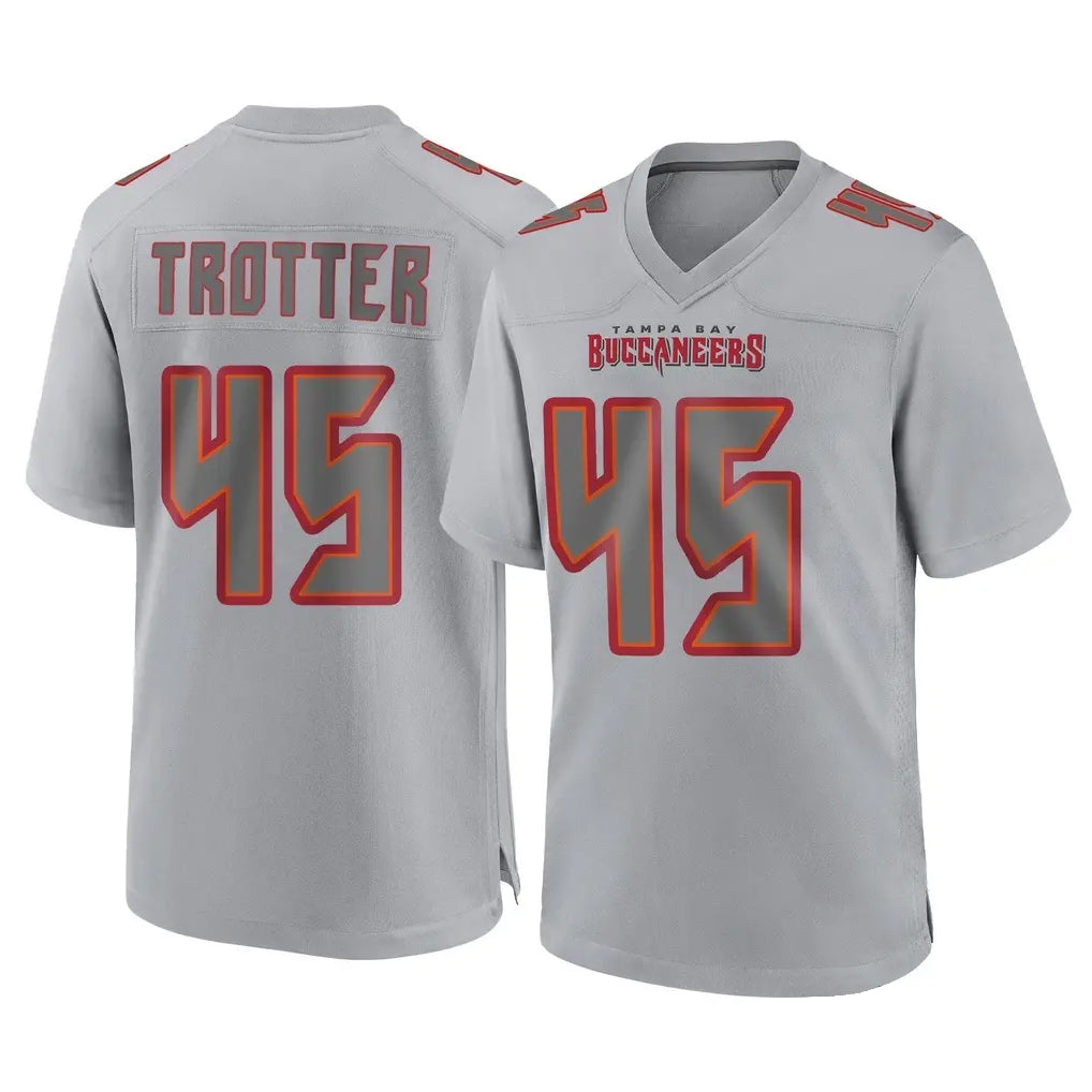 Rebec TB.Buccaneers #45 Josiah Trotte Player Gray Atmosphere Fashion Home Game Stitched Jerseys