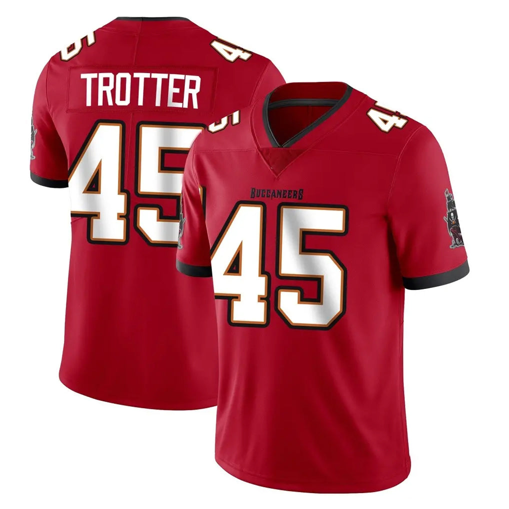 Rebec TB.Buccaneers #45 Josiah Trotte Player Red Limited Vapor Home Game Stitched Jerseys