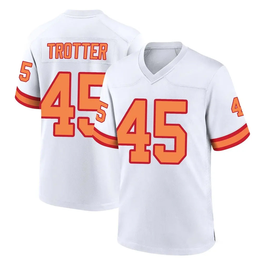 Rebec TB.Buccaneers #45 Josiah Trotte Player White '76 Home Game Stitched Jerseys