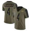 Rebec TB.Buccaneers #4 Chase McLaughlin Player Olive Salute To Service Limited Game Stitched Jerseys