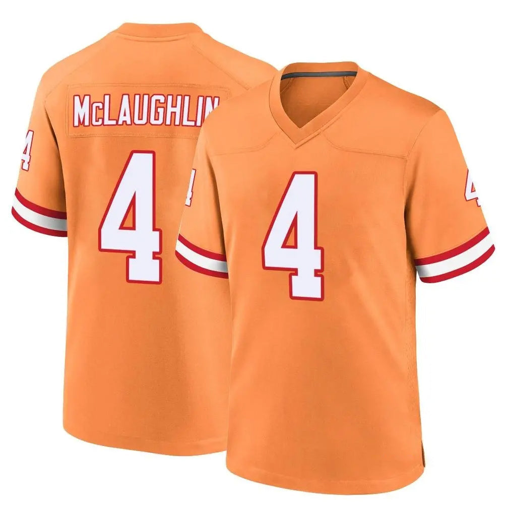 Rebec TB.Buccaneers #4 Chase McLaughlin Player Orange Throwback Home Game Stitched Jerseys