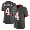 Rebec TB.Buccaneers #4 Chase McLaughlin Player Pewter Limited Alternate Vapor Home Game Stitched Jerseys
