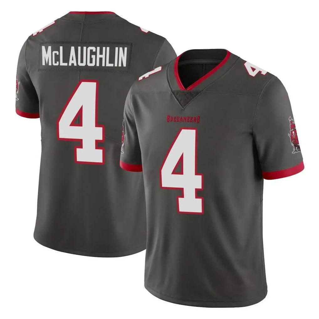 Rebec TB.Buccaneers #4 Chase McLaughlin Player Pewter Limited Alternate Vapor Home Game Stitched Jerseys